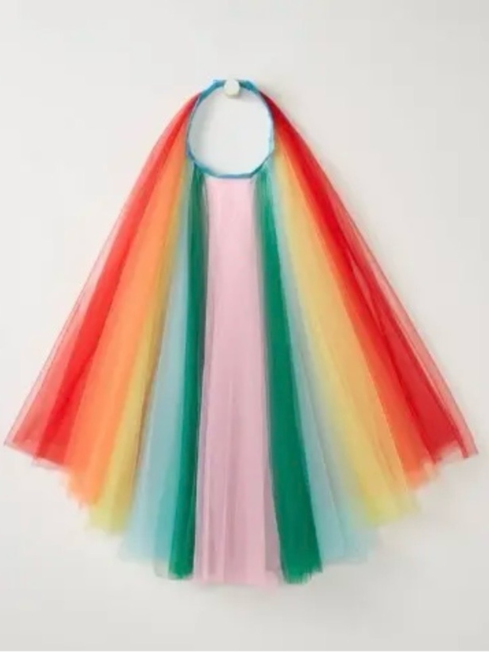 Hanna Andersson Rainbow Tulle Cape Kids Costume Fairy Halloween Party Dress Up